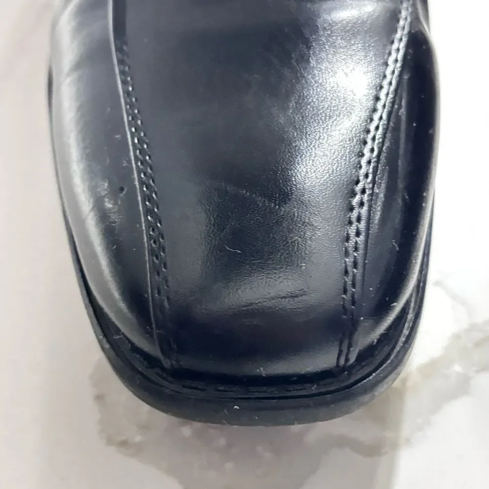Bruno Marc Men's Black Square Toe Oxfords Dress Shoes Classic Slip on Formal 8.5
